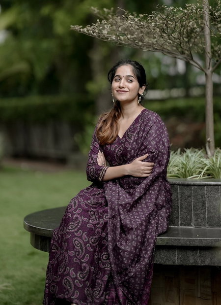 Purple Colour Rayon Printed Kurti With Pant Dupatta Wholesale Price In Surat Aaradhna 2052